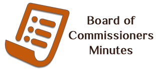 board of Comisioners minutes