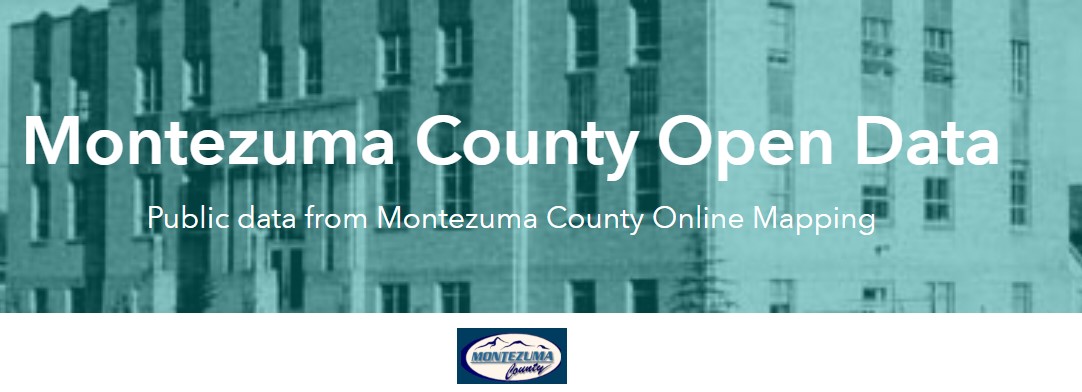 Montezuma County Open Data, Public data from Montezuma County online mapping