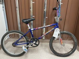 Found Property Blue Bike Case # is 230765.